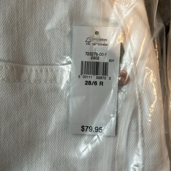 Gap White Vintage Slim High Rise Jeans - Picture 5 of 6